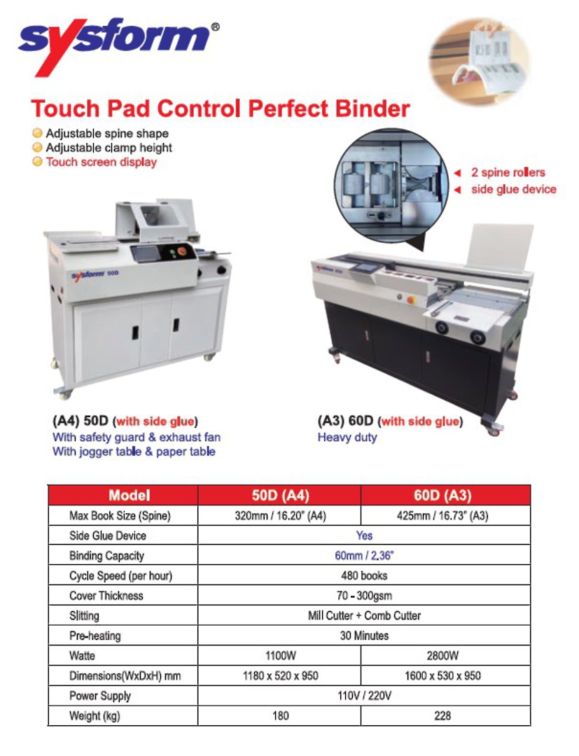 Touch Pad Control Perfect Binder image 0
